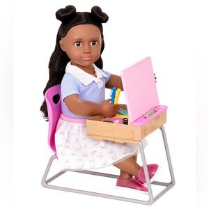 Our Generation – School Desk (Desk supplies not included)